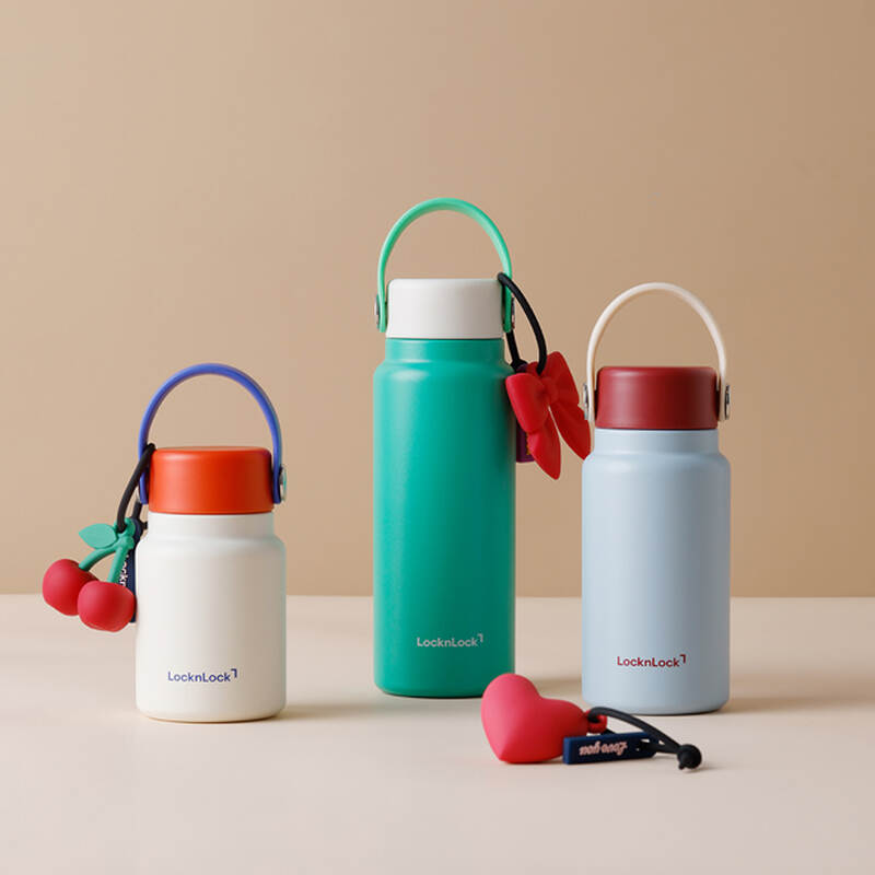 B&igrave;nh giữ nhiệt bỏ t&uacute;i LocknLock Mini pocket tumbler c&oacute; quai x&aacute;ch LHC4439GRN - LHC4438BLU - LHC4437IVY image number null